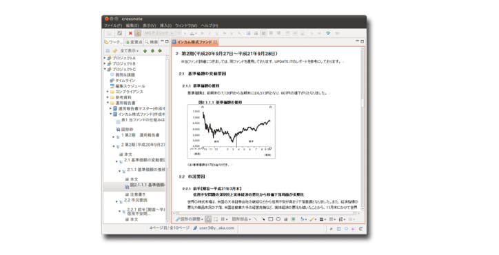 図2.1.2 Linux (Ubuntu)での実行例<br/>